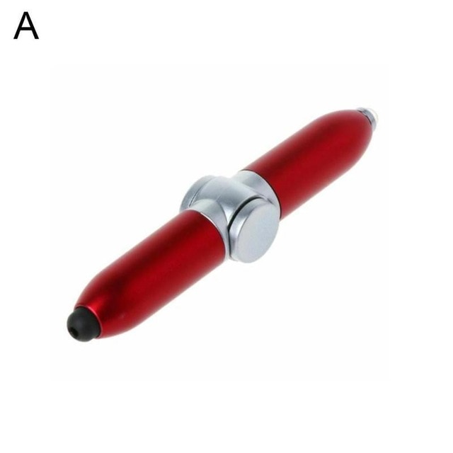 Creative Decompression Toys Gyroscope Pens Finger Gyro Spinner Ballpoint Pen With Led Light Adult Stress - Pen Fidget