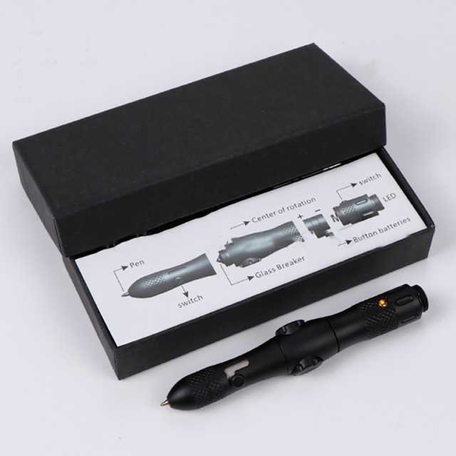 Defense Tactical Pen Relieve Stress Anxiety Gyroscope Lighting Glass Breaker Equipment Survival Pen Self Defense Oscillator 1.jpg 640x640 1 - Pen Fidget
