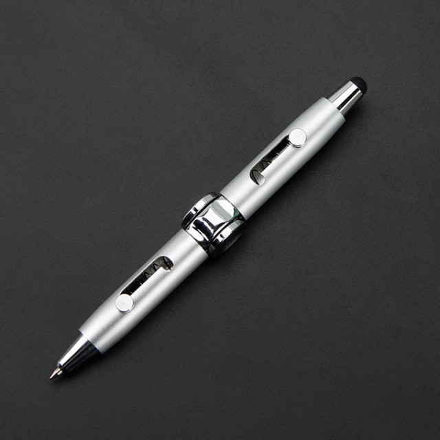 Upgrade Silver Pen Fidget Spinner For Stress Relief