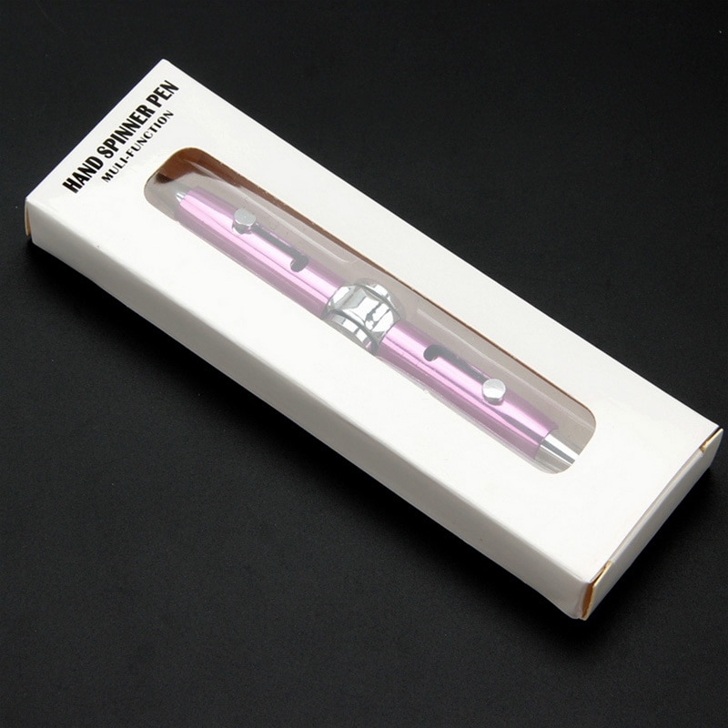 Fidget Pen Fidget Spinner Toy EDC Anti Stress Relief Metal Shell Removable Ballpoint Pen for Student 3 - Pen Fidget