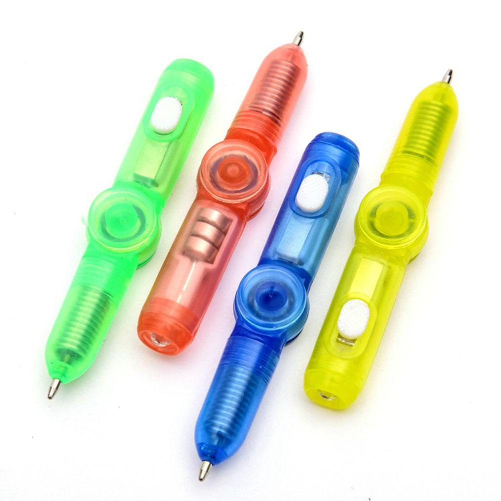 LED Pens Fidget Spinner Hand Top Glow In Dark Toy Stress Relief X6K2 