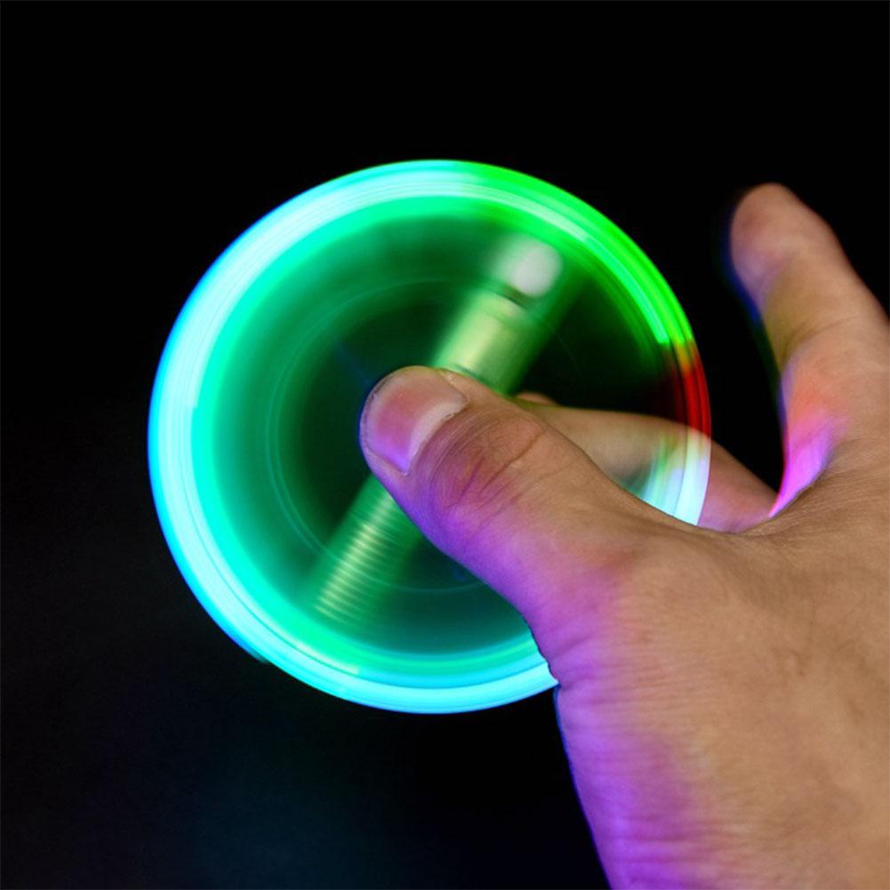 LED Spinning Pen Ball Pen Fidget Spinner Hand Top Glow In Dark Light EDC Stress Relief 2 - Pen Fidget