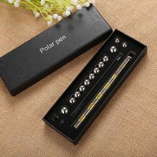 New 2021 Magnetic Polar Pen Metal Magnet Modular Think Ink Toy Stress Fidgets Antistress Focus Hands 2.jpg 640x640 2 - Pen Fidget