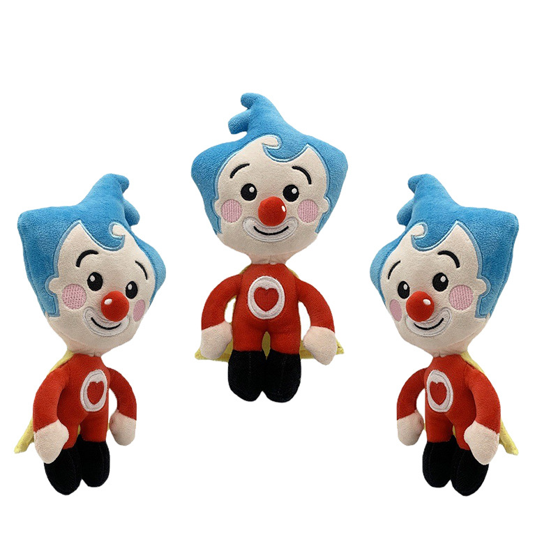 25cm Kawaii Plim Plim Clown Plush Toy Cartoon Stuffed Plush Doll Animation Figure Plushie Anime Soft - Plim Plim Plush